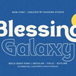 Blessing Galaxy Font - Featured Image