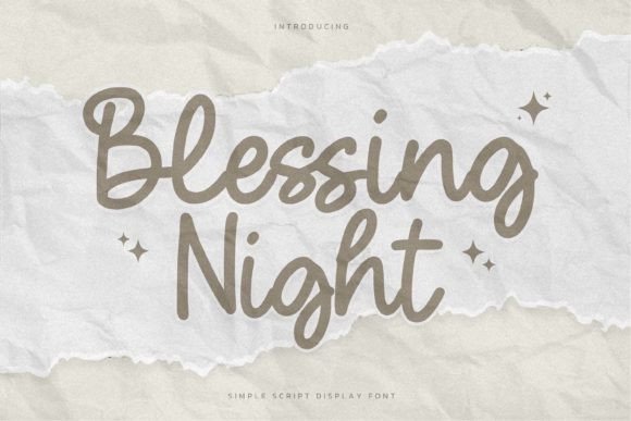 Blessing Night Font - Featured Image