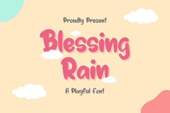 Blessing Rain Font - Featured Image