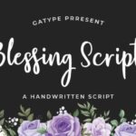 Blessing Script Font - Featured Image