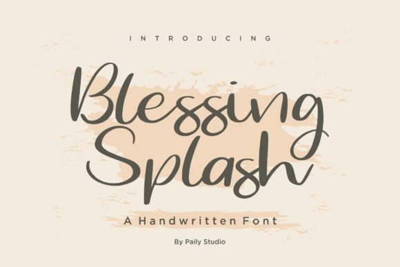 Blessing Splash Font - Featured Image