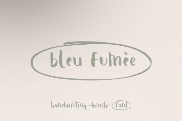 Bleu Fumèe Font - Featured Image