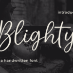 Blighty Font - Featured Image