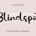 Blindspot Font - Featured Image