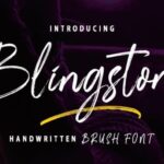 Blingston Font - Featured Image