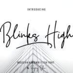 Blink High Signature Font - Featured Image