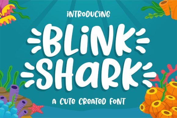 Blink Shark Font - Featured Image