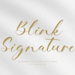Blink Signature Font - Featured Image