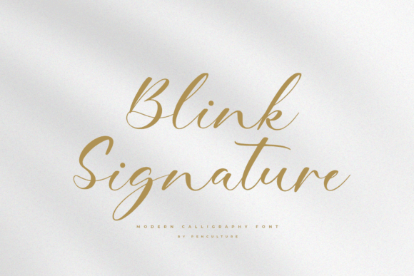 Blink Signature Font - Featured Image