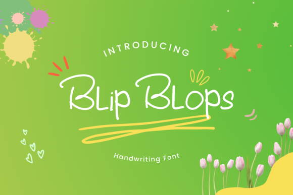 Blip Blops Font - Featured Image