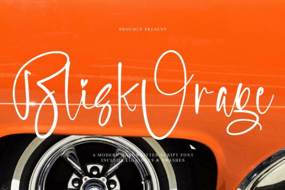 Blisk Orage Font - Featured Image