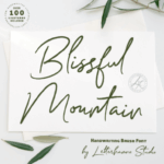 Blissful Mountain Font - Featured Image