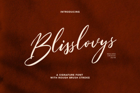 Blisslovys Font - Featured Image