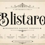 Blistaro Font - Featured Image
