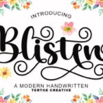 Blisten Font - Featured Image