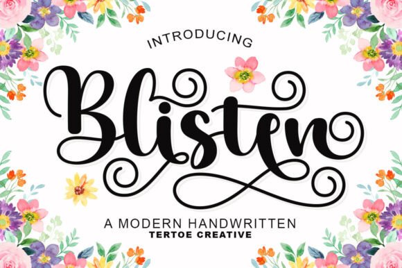 Blisten Font - Featured Image