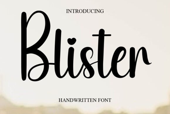 Blister Font - Featured Image