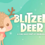 Blitzen Deer Font - Featured Image
