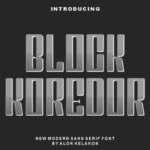 Block Koredor Font - Featured Image
