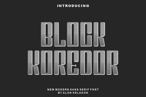 Block Koredor Font - Featured Image