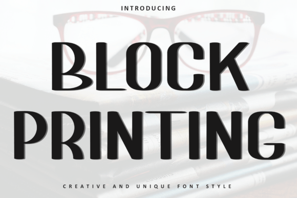 Block Printing Font - Featured Image