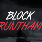 Block Runtham Font - Featured Image