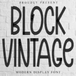 Block Vintage Font - Featured Image