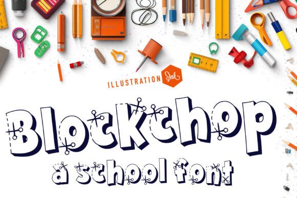 Blockchop Font - Featured Image