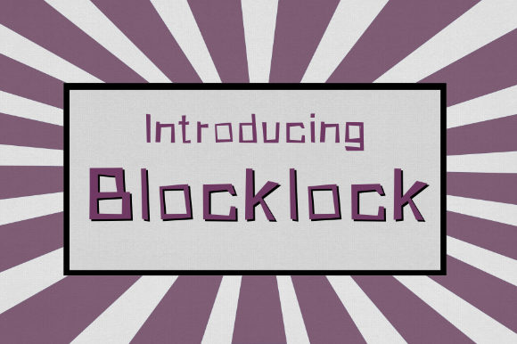 Blocklock Font - Featured Image