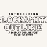 Blocksmith Outline Font - Featured Image