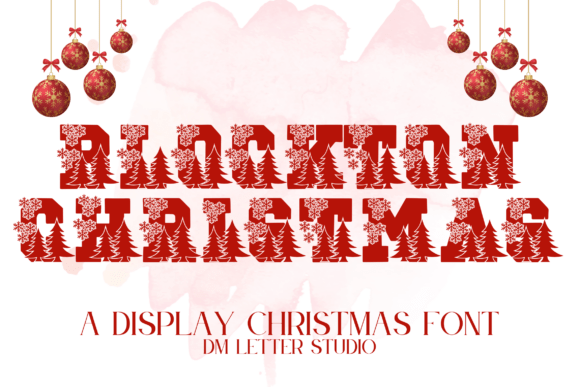 Blockton Christmas Font - Featured Image