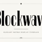 Blockwave Font - Featured Image