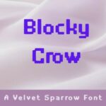 Blocky Crow Font - Featured Image