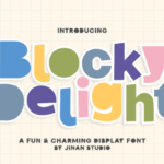 Blocky Delight Font - Featured Image