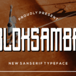 Bloksamba Font - Featured Image