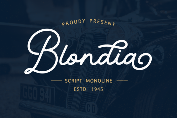 Blondia Font - Featured Image