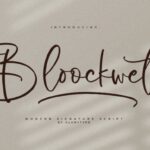 Bloockwet Font - Featured Image