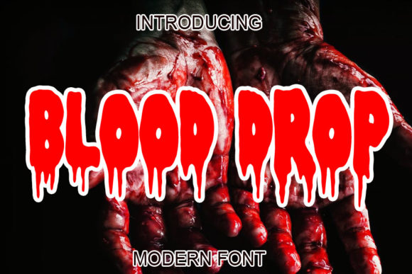 Blood Drop Font - Featured Image