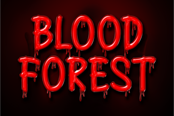 Blood Forest Font - Featured Image