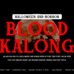 Blood Kalong Font - Featured Image