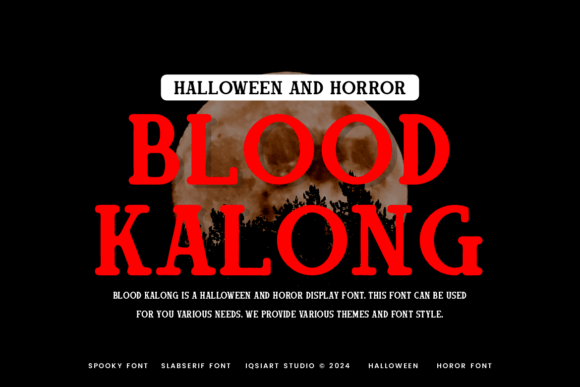 Blood Kalong Font - Featured Image
