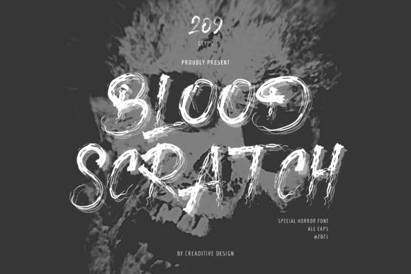 Blood Scratch Font - Featured Image