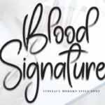 Blood Signature Font - Featured Image
