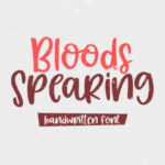 Bloods Spearing Font - Featured Image