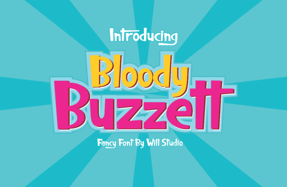 Bloody Buzzett Font - Featured Image
