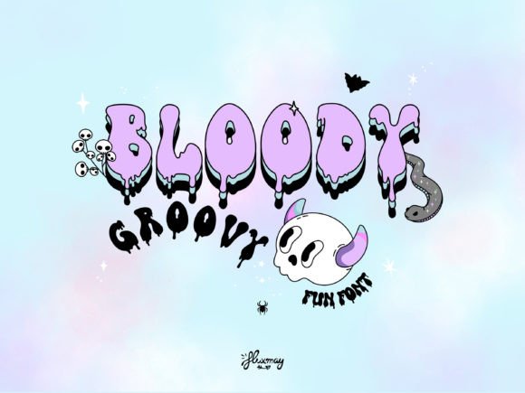 Bloody Groovy Font - Featured Image