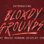 Bloody Grounds Font - Featured Image