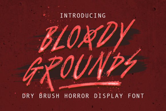 Bloody Grounds Font - Featured Image