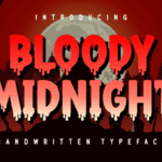 Bloody Midnight Font - Featured Image