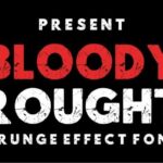 Bloody Rought Font - Featured Image
